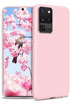 Coque Silicone Pour Samsung S20 Plus Couleur Rose Haute Protection