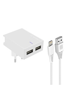 Chargeur secteur GENERIC Câble de données Micro USB Blanc Univers  Reconditionné