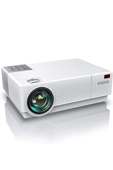 Vidéoprojecteur LED Full HD 1080p 4000 Lumens Projection 5 mètres Blanc