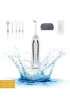 Hydropulseur Dentaire Irrigateur Oral Professionnel Jet Dentaire Portable 5 Modes IPX7-