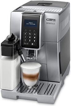 De'Longhi DINAMICA ECAM 350.55.SB - Machine à café automatique avec buse vapeur "Cappuccino" - 15 bar - argent/noir
