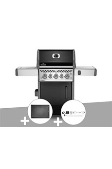 Barbecue à gaz Napoleon Rogue SE 425 SIB noir 3 brûleurs + Plancha + Rôtissoire