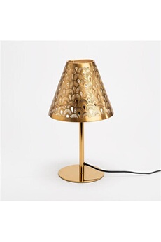 lampe table art déco - - or - métal