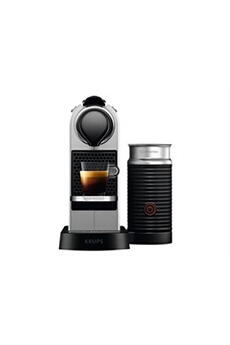Krups Nespresso CitiZ & Milk XN761B10 - Machine à café avec buse vapeur "Cappuccino" - 19 bar - argent
