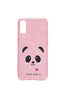 Coque pour Apple Iphone XR paillette rose motif panda cour
