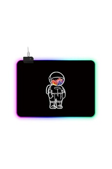Tapis de souris Neway Tapis de souris XXL RGB lumineux XG0036 - Planète  blanche,900x400mm