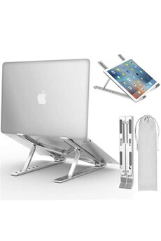 Support Ordinateur Portable Ventilé en Aluminium Cadeau Quanguang Réglable Ergonomique Léger pour MacBook Air Pro, Dell, HP, ASUS,Lenovo, Acer etc