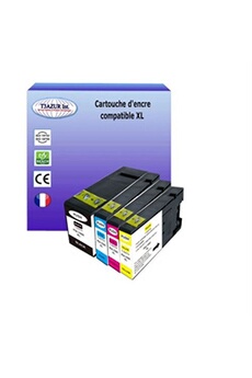 4 Cartouches compatibles avec Canon Maxify MB2050, MB2150, MB2155, MB2350, MB2750, MB2755 remplace Canon PGI-1500 XL -