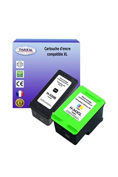 Lot de 2 Cartouches compatibles type pour imprimante HP PhotoSmart 2613, 2700, 2713 (339+343) - (Noire et Couleur)