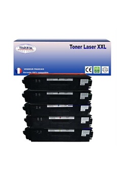 5 Toners compatibles avec Brother TN325 TN326 pour Brother HL-L8250CDN, L8350CDW, 4570CDW, 4570CDWT, 4140CN, 4150CDN Jaune - 3 500 pages -