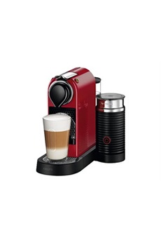 Krups Nespresso CitiZ & Milk XN761510 - Machine à café avec buse vapeur "Cappuccino" - 19 bar - Rouge cerise