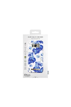 Fashion Case S/S18 - Coque de protection pour téléphone portable - plastique - orchidée bleue bébé - pour Samsung Galaxy S8