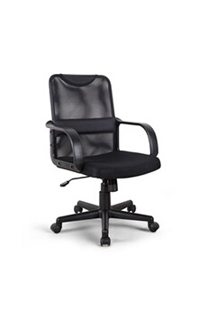 - chaise de bureau fauteuil ergonomique respirant en simili cuir et tissu losail