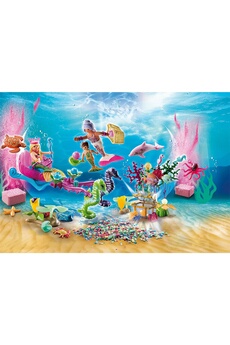 Figurine pour enfant PLAYMOBIL Playmobil 70777 - calendrier de l'avent jeu de bain le monde des sirènes