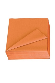 serviette de table tork serviette lotus papier orange - paquet de 150 -
