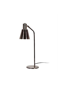 lampe de bureau home mania homemania lampe de bureau bell - argent - 17 x 17 x 50 cm - 1 x e27, max 100w