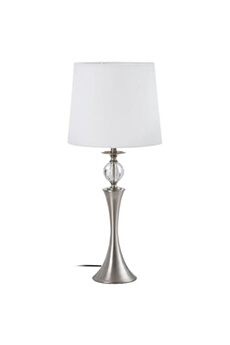lampe à poser ixia lampe de table en métal gris et blanc - métal - 70 x 30 x 30 cm