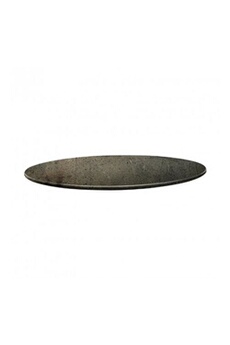 table à manger topalit plateau de table rond - 700 mm - line beton - bois