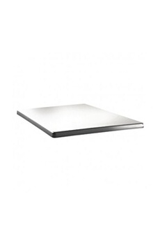 table à manger topalit plateau de table carré 600mm blanc pur - - bois