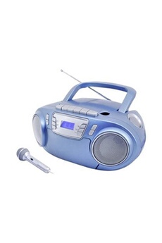 Reflexion RCR2260BL Radio-lecteur CD FM AUX, CD, Cassette bleu