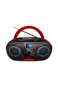 Lecteur CD Portable pour Enfants - Poste Radio CD Boombox avec FM Radio,  Bluetooth, entrée USB, Port AUX et Sortie Casque, Stéréo Haut-parleurs :  : High-Tech