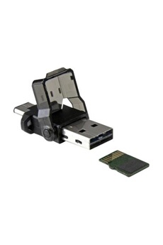 Lecteur de carte SD USB 3.0, lecteur de carte mémoire à 2 emplacements avec  un capuchon de carte Micro SD intégré pour les cartes SD Sdxc / sdhc /  uhs-i, lecteur de