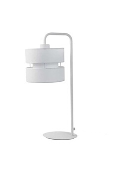 autres luminaires wofi lampe de table belle 40 w blanc tissu