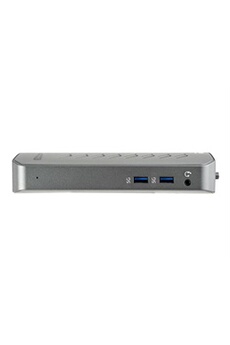 StarTech.com Station d'accueil USB 3.0 triple affichage PC portable -  Réplicateur de ports USB 3.0 universel avec 3 sorties vidéo - 4K - station d 'accueil - USB - GigE