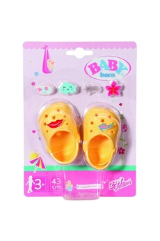 Poupée Zapf Creation Zapf creation 828311-a - baby born 43cm chaussures de vacances avec 6 motifs à clipser