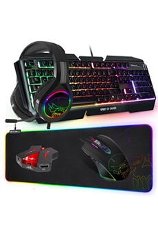 Pack Cross Gamer Pro Clavier Souris Tapis Casque Convertisseur pour Xbox  One PS4 PS3 Switch