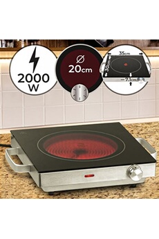 INTEC Plaque de cuisson gaz portable 2 feux 3200W Réchaud à gaz butane ou  propane Blanc laqué Couvercle
