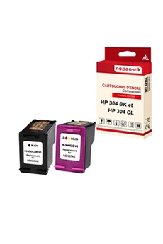 HP 304 - Pack de 2 - couleur (cyan, magenta, jaune), noir pigmenté -  original - cartouche d'encre - pour AMP 130; Deskjet 26XX, 37XX; ENVY 50XX  - Cartouche d'encre - Achat & prix