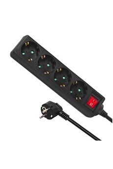 Multiprise 3 Prises avec Interrupteur Parasurtenseur Parafoudre câble 3 m  Noir 3680w - Cdiscount Bricolage