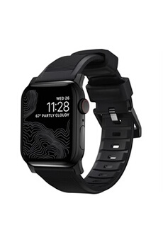 apple watch nomad - bracelet sport pour apple watch 42mm / 44mm / 45mm / 49mm - noir / noir - nm1a41bn00