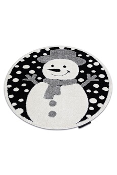 Tapis pour enfant Rugsx Tapis enfant moderne joy cercle snowman bonhomme de neige, pour enfants - structurel d cercle 160 cm