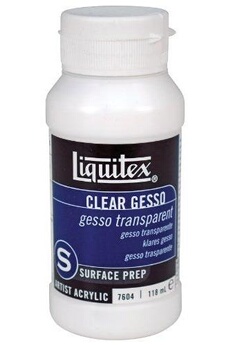 Accessoire modélisme LIQUITEX Liquitex professional gesso flacon d'additif préparateur de surface transparent 118 ml