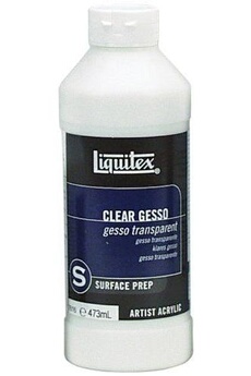 Accessoire modélisme LIQUITEX Liquitex professional gesso pot d'additif préparateur de surface transparent 473 ml