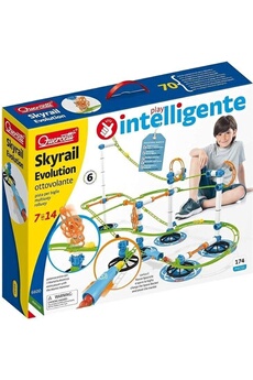 Autre jeux éducatifs et électroniques Quercetti Quercetti-quercetti-6600 skyrail evolution-circuit pour billes-jouet construction, 6600, multicolore
