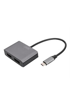 i-tec Thunderbolt 3 adaptateur vidéo double HDMI/60Hz Noir, Thunderbolt 3,  USB Type-C, Sortie HDMI, 4096 x 2160 pixels
