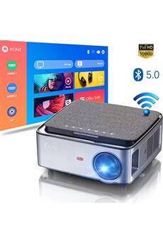 Mini Projecteur, Videoprojecteur Portable 7500 Lumens Supporte 1080P Full  HD, Pico Projecteur Multimédia Home Cinéma Compatible avec