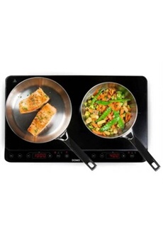 Table de cuisson induction posable 2 feux 3500w noir Domo DO338IP - Plaque  induction - Achat & prix