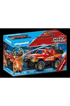 Playmobil PLAYMOBIL Playmobil 71194 - pick-up et pompier