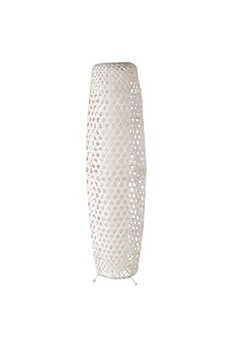 lampe à poser unimasa lampe en bambou blanche - 88 x 23 x 23 cm