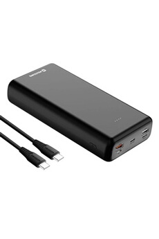 Batterie externe Phonillico Batterie externe 30000mAh USB USB-C micro-USB Charge  Rapide écran LED®