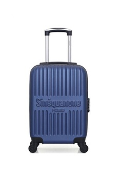 valise sinéquanone sinequanone - valise cabine abs eos-e 4 roues 50 cm - marine