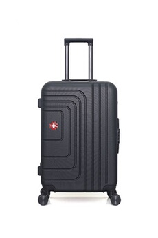 valise swiss kopper - valise weekend abs rüti 4 roues 65 cm - noir