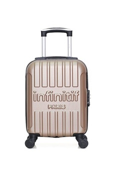 valise infinitif paris infinitif - valise cabine xxs abs luton 4 roues 46 cm - rose dore