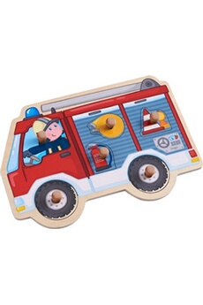 puzzle en bois camion pompier