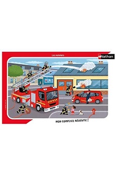 Nathan puzzle cadre 15 p - Les pompiers, Puzzle enfant, Puzzle Nathan, Produits