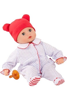 muffin bébé bonnet rouge 33cm